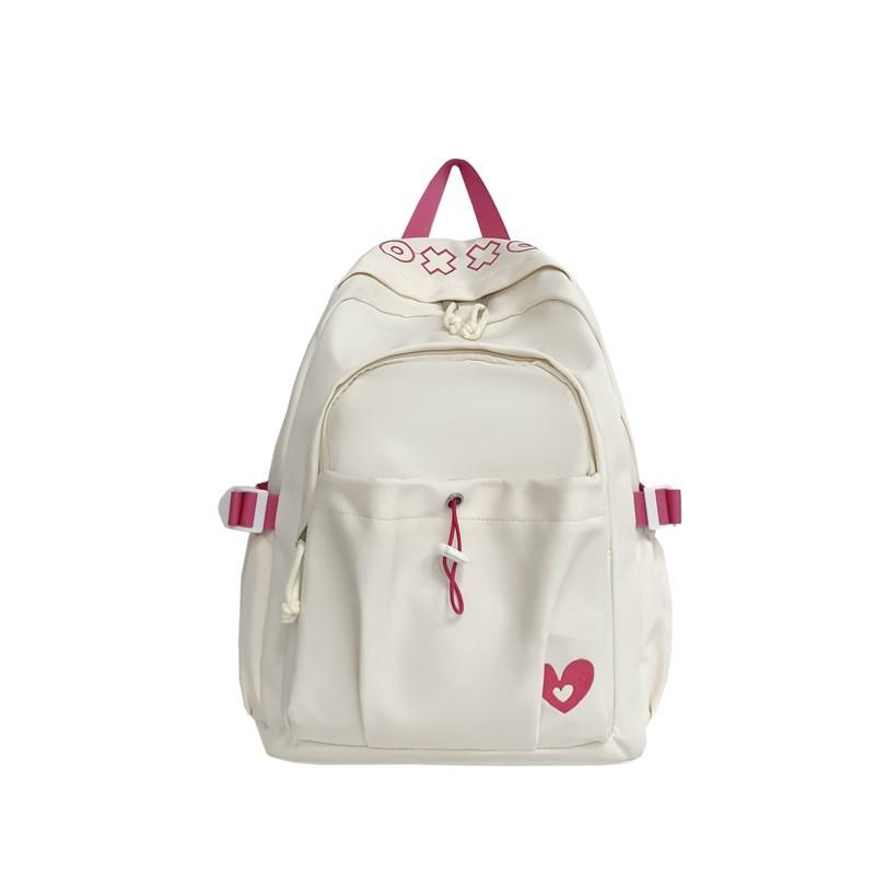 

Шкільний жіночий рюкзак. Легкий студентський рюкзак. Дорожній рюкзак бежевий