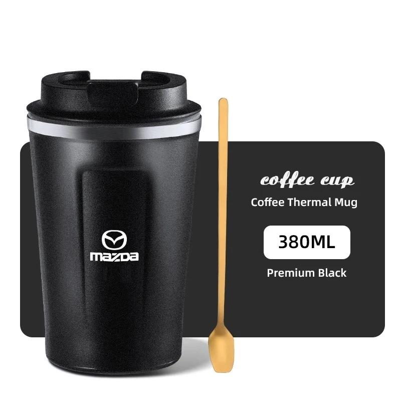2025 Hot 380ML Coffee Mug Car Vacuum Cup 304 Stainless Steel Thermos For Mazda 2 6 3 CX5 CX80 CX70 CX90 MX30 CX60 CX50 CX30 BT50