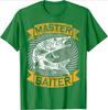 Master Baiter Funny Pike Fishing Gift Ice Fishing Musky pattern design 100 cotton Oneck short sleeve printed mens Tshirt
