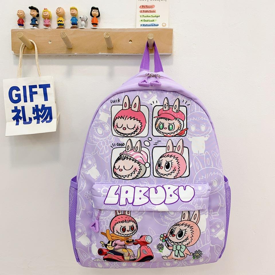 

Школьный рюкзак новый тренд мультяшный большая вместимость легкий снижение нагрузки свежая мода повседневный рюкзак фиолетовый