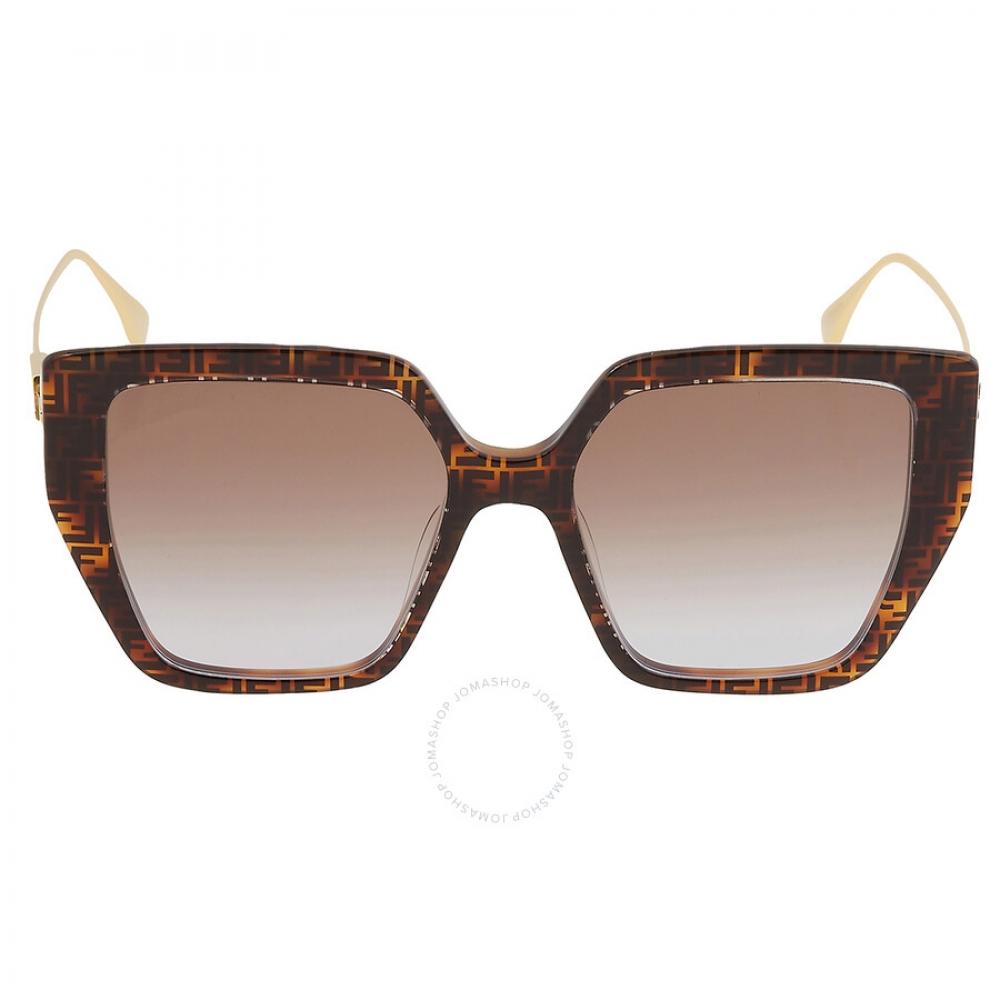 

Fendi Brown Gradient Butterfly Ladies Sunglasses FE40012U 55F 55