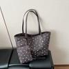 Street Style Large Capacity Pu Tote Bag For Daily Use Womens Shoulder Handbag