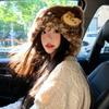 Women’s Hat Plush Earflap Beanie - Autumn Winter Knit Hat - Warm Cold Weather Protection - Lei Feng Hat Style