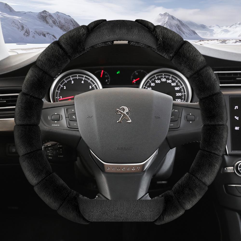 Piemērots Peugeot plīša stūres rata pārvalkam