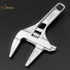 Mini Llave Ajustable para Baño Llave Ajustable Pinza Fuerte Boca Ancha Grande Llave Multifuncional Herramienta de Reparación de Baño