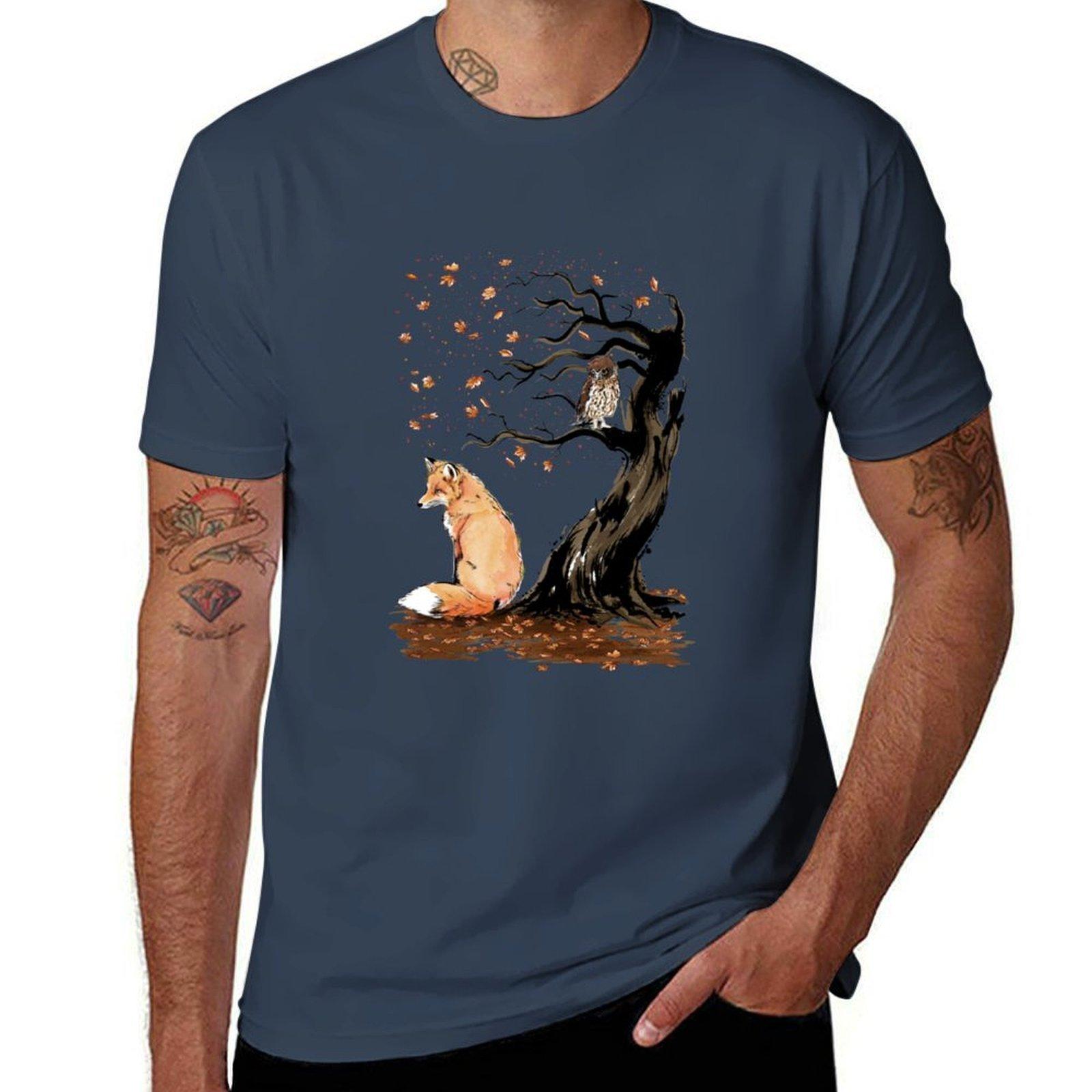 Winds of Autumn Classic TShirt Basic Breathable Solid Color TShirt S