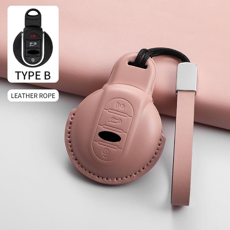 For BMW Mini Cooper JCW Countryman Aceman Cabrio F55 F56 F57 F54 F60 Car Remote Key Case Cover Shell Keychain Garnish Accessorie