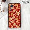 Christmas Cartoon Pattern For Xiaomi Mi 15 14 13 13T 12 12T 12S 11 11i 11T Pro Ultra Lite 5G Black Soft Phone Case