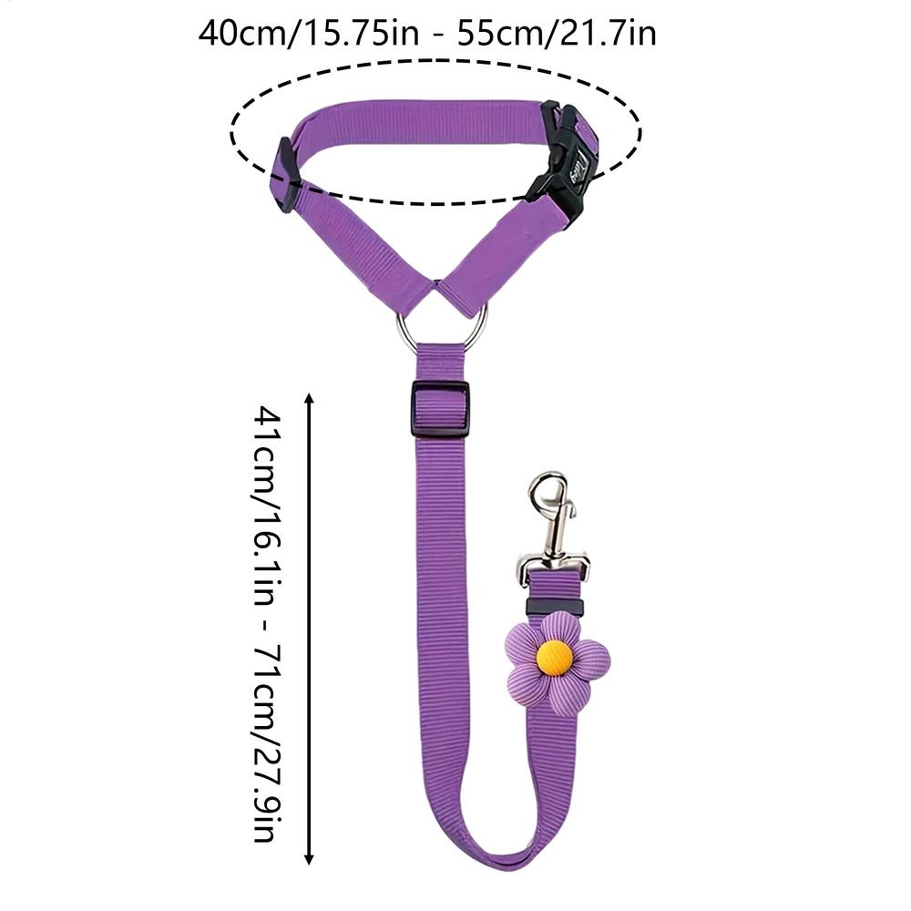 

Retractable Dog Seat Belt Heavy-Duty Safety Rope for Small Medium Large Dogs, Secure Travel Harness for Car Road Trip