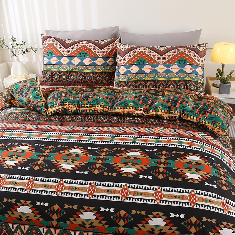 Boho Stil Bettwäsche-Set Bohemian 3-teiliges Bettwäsche-Set Mit Kissenbezügen National Queen King Twin Größe Bettbezug Für Doppelbett