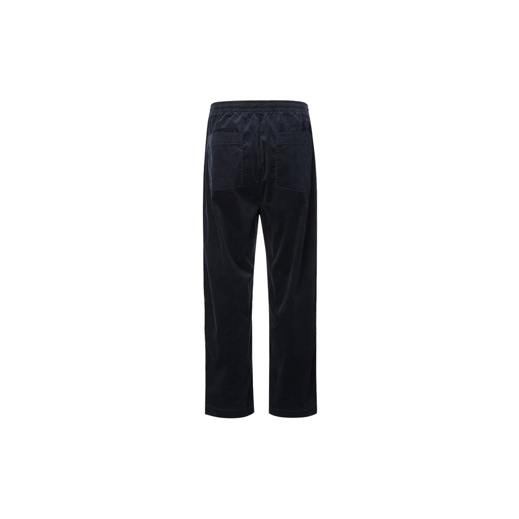 UNIQLO Solid Color Simple Casual Pants Men bottoms Navy 463457-69