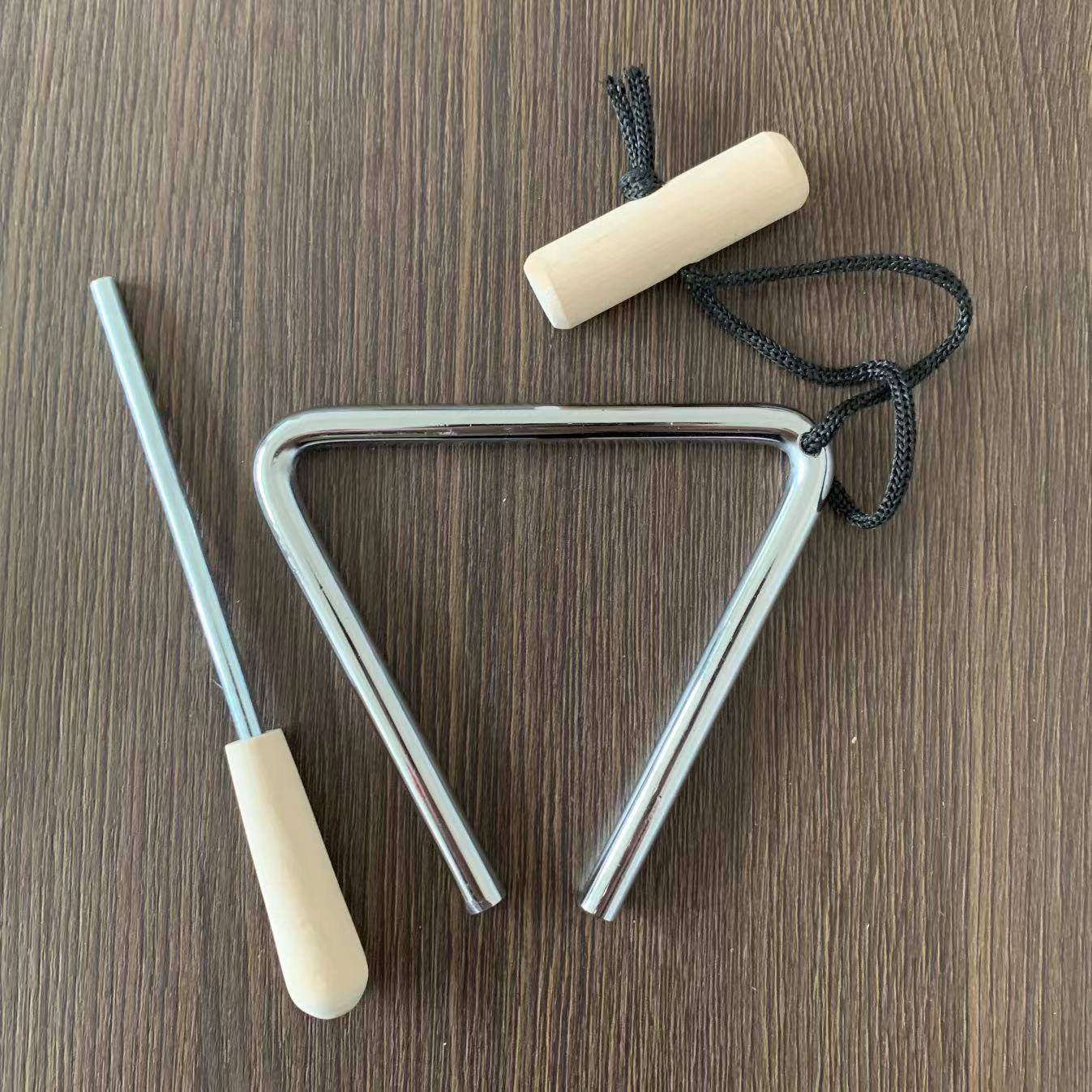 

1pc Professional Triangle Instrument Set, Fun Percussion Musical Tool with Beater | Handheld Design for Music Performance