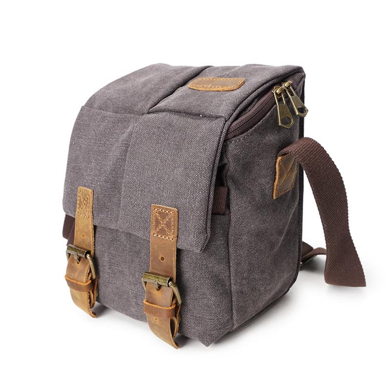 Waterproof Camera Sling Bag Canvas Camera Bag for Photographers Crossbody Shoulder Bag
