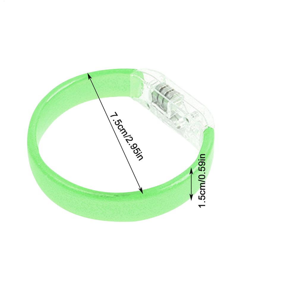 Flashing LED Wristband Multicolor Luminescent Bracelet for Party Concert Festival Waterproof Reusable Lighting Supplie