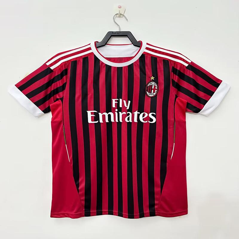 06 Champions League Final Edition AC Mailand Retro Trikot Nr. 22 Kaka 95-96 Heim Lang Kurzarm Klassisches Fußballtrikot