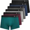 Men's Boxer Briefs, 6-Pack, Closed Front, Cotton Brand, Moisture-Wicking, Quick-Drying, Men's Underwear, Boxer Briefs, Gift for Father's Day