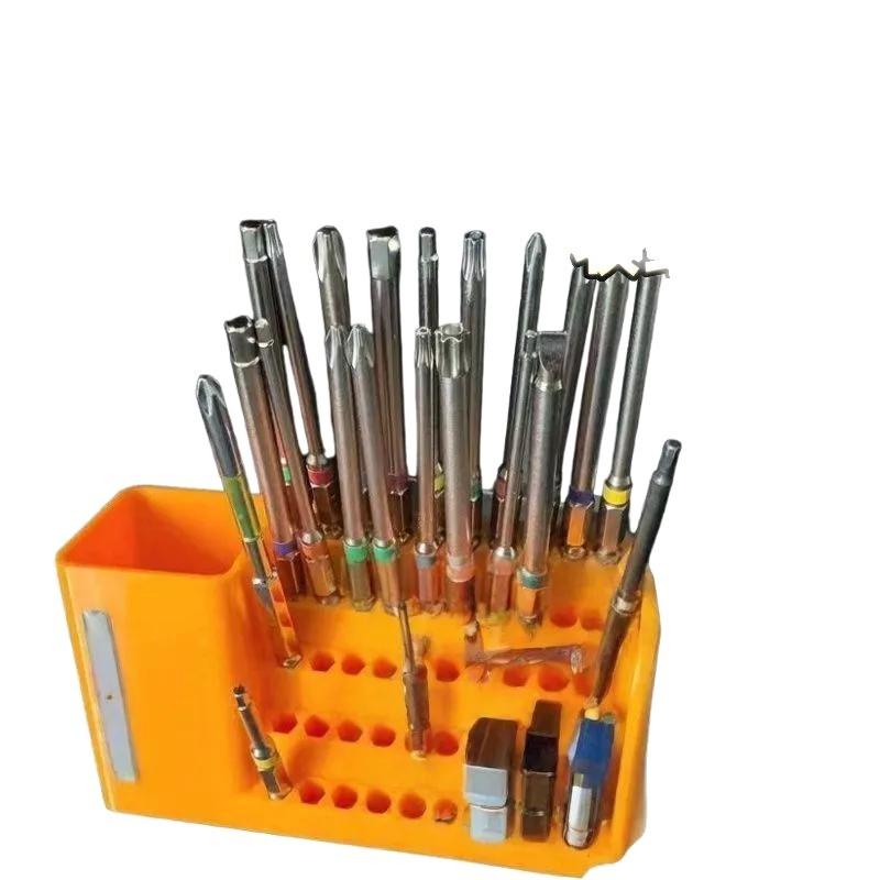 1Pcs Screwdriver Head Storage Toolbox Hole Board Screwdriver Stand Hex Shank Organiser Drill Holder 50 Holes Bit Organiser