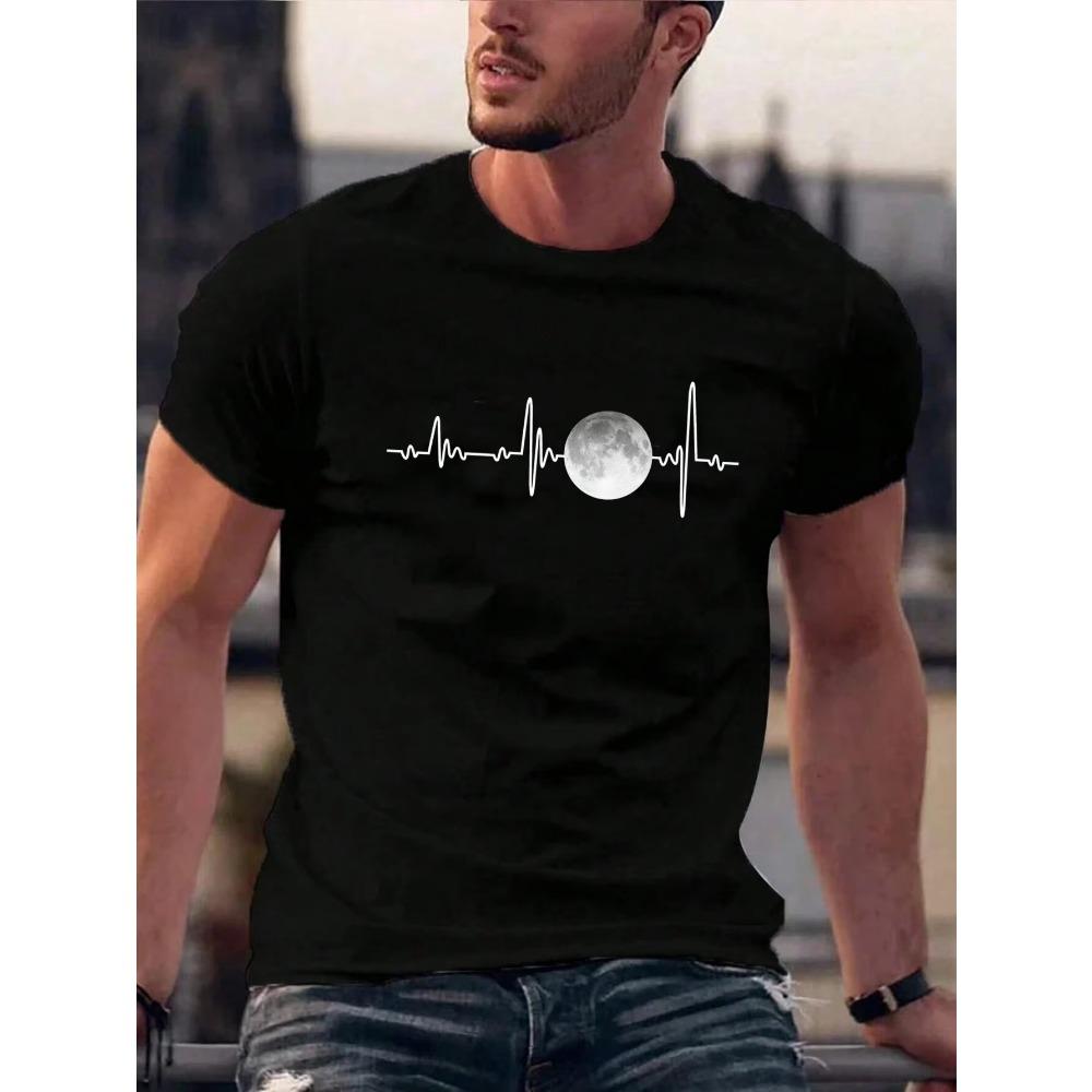 Moon Men  T-shirt Luxury Brand Fashion Big Size Top Casual Short Sleeve Streetwear Classic Print New Arrival Tee S-4XL