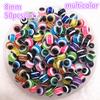 New Jewelry Resin Spacer Beads Ball Mixed Evil Eye Pattern About 50pcs 8mm( 5/16") Dia, Hole: Approx 2.0mm