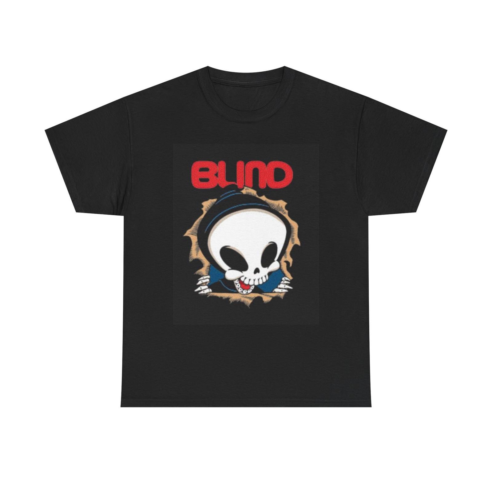 Blind Graphic T Shirt Vintage Skateboards Logo 90s Unisex Heavy Cotton Tee S
