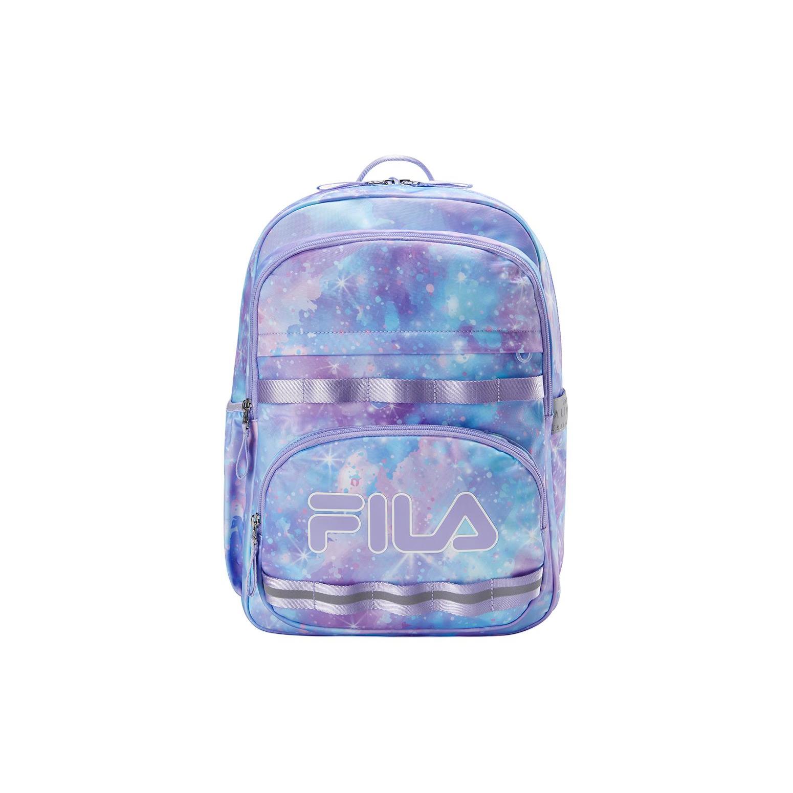 

New FILA Nylon Backpack Medium Unisex Liu Lan Purple K18B411103FPU 29.0*14.5*41.1CM