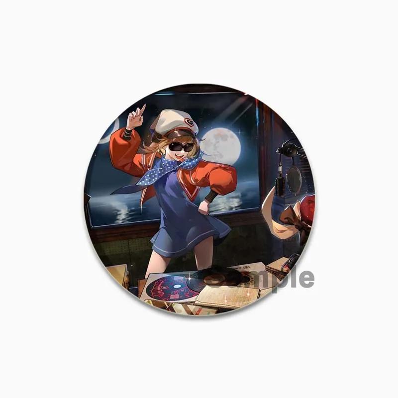 32/44/58mm Electronic Role Playing Games Badge Spathodea Ezra Desert Flannel Brooches Handmade Lapel Pins for Clothes Hat Backpack Jewelry