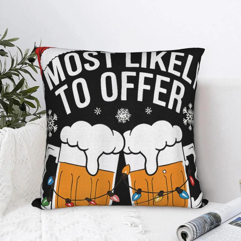 Capa De Almofada De Natal E Cerveja Design Capa De Almofada S разноцветный