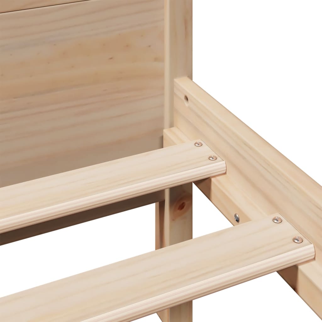 Solid Wood Bed Without Mattress 180x200 Cm Pine Wood