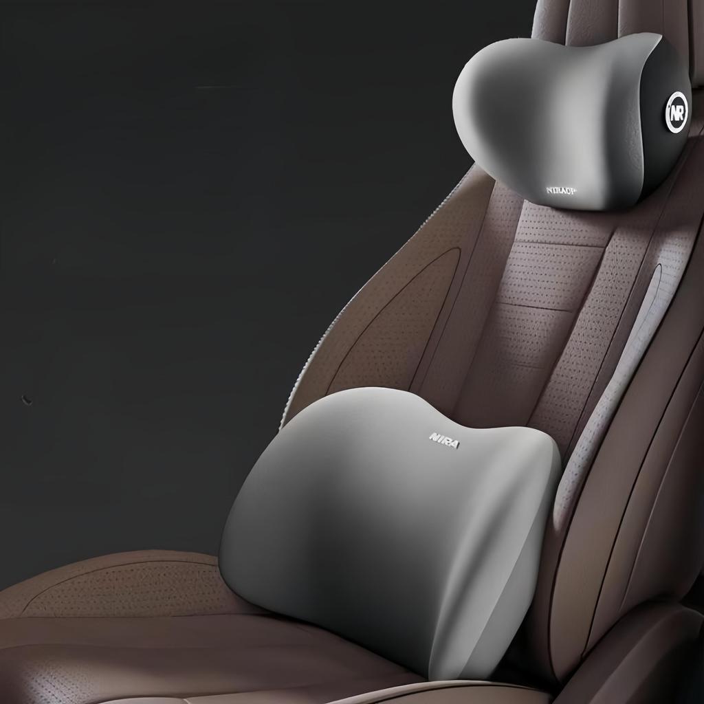 Blå Bil Minneskum Nakkestøtte Og Lendenpute Tretthetslindring Lendenstøttepute Komfortabel Kjøring Nakke Beskyttelse Stol Lendenstøtte