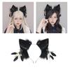 Bandeau Cheveux Oreilles de Chat Renard en Fausse Fourrure Poilue Fête Cosplay Bandeau Cheveux Headwear