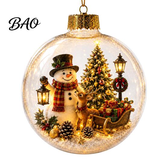 Decorative Pendants for Bedroom Lighted Christmas Star Ornaments Holiday Tree Decoration, Acrylic Shatterproof Hanging Decor Seasonal Wall Fireplace