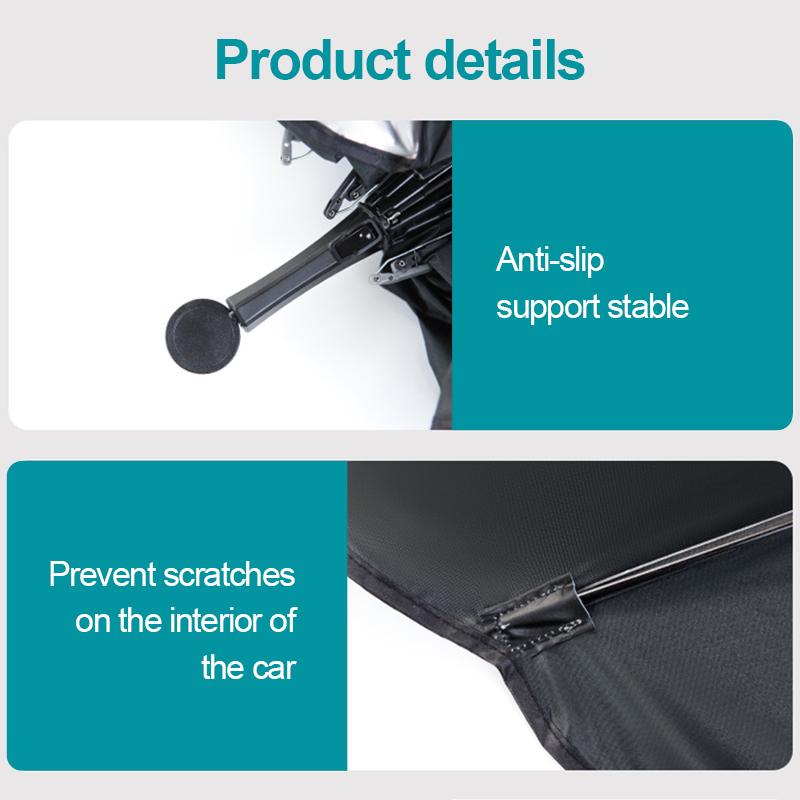 Tesla Model 3/Y 2018-2025 için Ön Cam Güneşliği Araba Güneş Koruma Örtüsü Perde Tesla Ön Cam Güneşliği Şemsiye