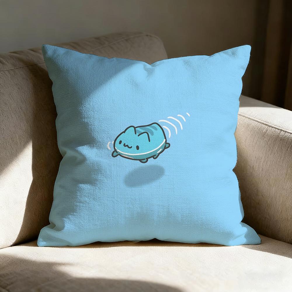 B-bugcat Capoo Animations-Kissenbezug Kissenhülle, beidseitig bedruckt, Sofakissen, Schlafzimmer-Kopfkissen