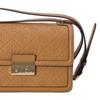 Tory Burch T Monogram Embossed Leather Tote Crossbody Shoulder Bag Women Bags Light-Brown 160210200