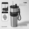Large-Capacity Thermos Cup for Men, 316 Stainless Steel Portable Coffee Cup for Women, 2024 New Model Car-Mounted Straw Water Cup