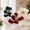 Red Velvet Magnolia Christmas Tree Decoration