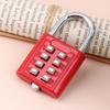8 Digits Password Code Combination Padlock Zinc Alloy Suitcase for Luggage Travel Smart Lock Keyed Anti-thieft