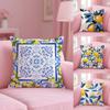Lemon Pillow Case Antidustmite Pillowcase Invisible Zipper Silky Short Plush Sofa Cushion Cover