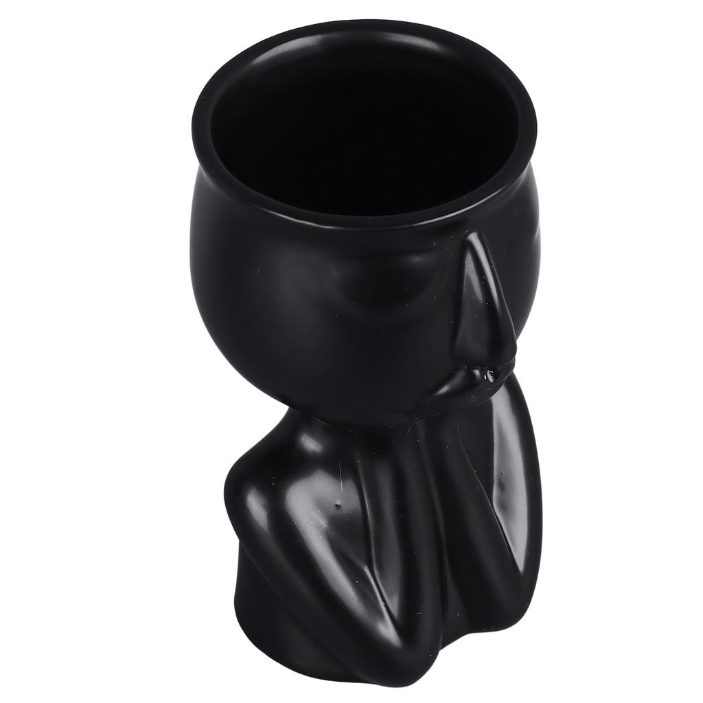 Ceramic Face Planter Pot Nordic   Modern Innovative Face   Planter Pot for   Hotel Desktop Ornaments