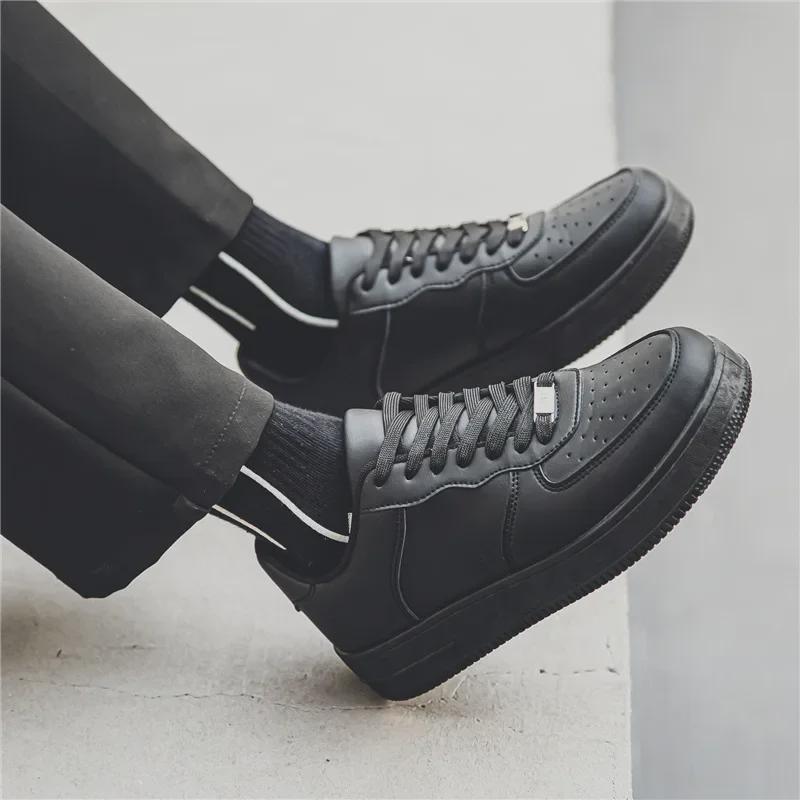 Men's Black Breathable Casual Sports Shoes - Autumn Fashion