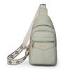 Měkká kožená náprsní taška Dámská crossbody taška Barevná taška přes rameno Sportovní taška přes rameno Dámská náprsní taška