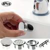 4pcs Plastic Bathroom Kitchen Sink Overflow Stopper Rings Drain Covers, Home Replaceable Bathroom Basin Filter Mesh Plugs