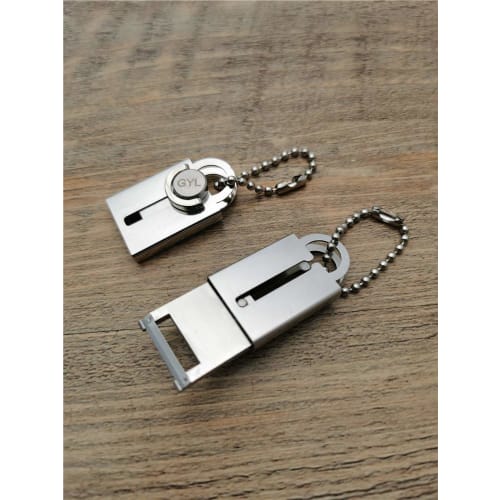HWB Keychain Portable Fruit and Vegetable Peeler Keychain Tool for Microscopic Slicing