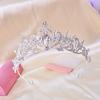 Trendy Rhinestone Queen Princess Crown Alloy Luxurious Bride's Crown Baroque Hair Accessories Crystal Tiara Wedding Party