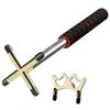 Retractable Billiards Pool Cue Bridge Stick with Removable Bridge Head for Snooker