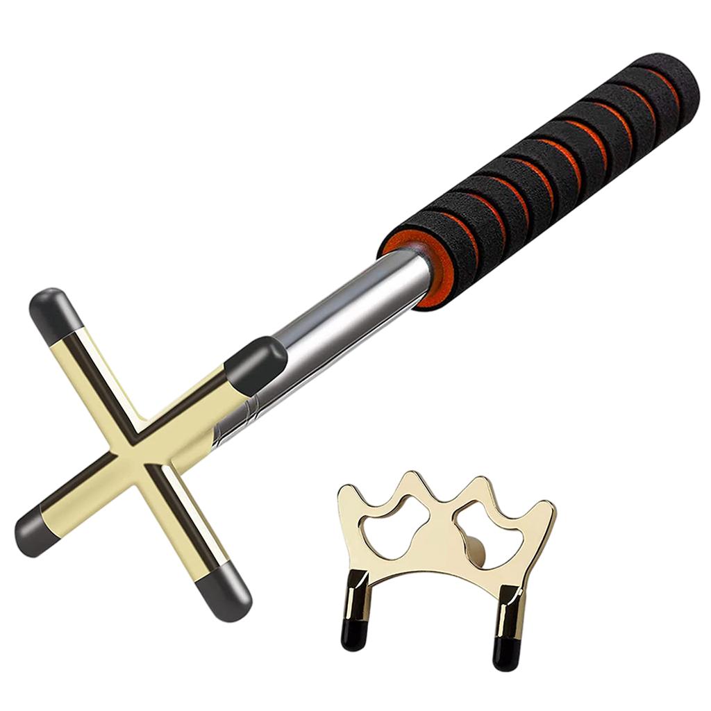 Retractable Billiards Pool Cue Bridge Stick with Removable Bridge Head for Snooker