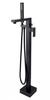 Besco MODERN I black floor-standing bathtub faucet