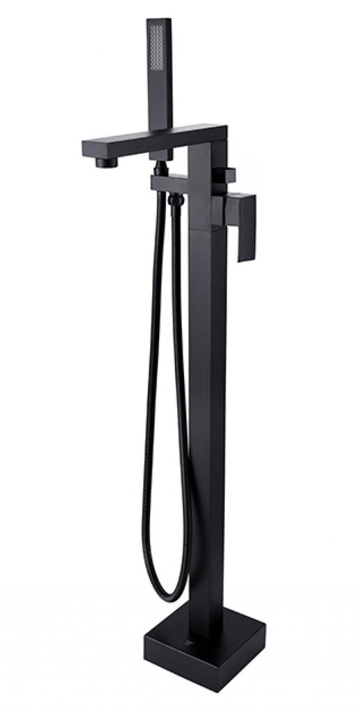 Besco MODERN I black floor-standing bathtub faucet