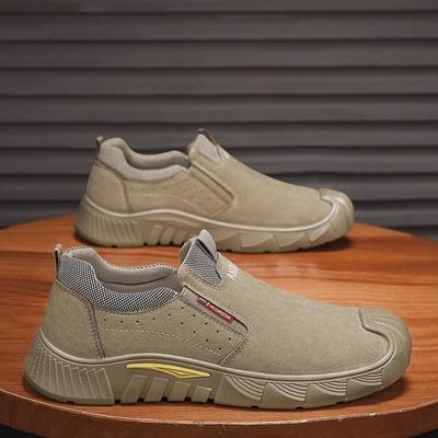 Labor Insurance Men's Shoes Are Breathable In Summer 2024 New Non-slip and Wear-resistant Work and Leisure Work Site Work Sports Trendy Shoes