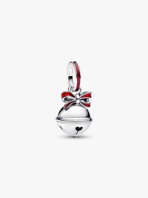 794246C01 Pink Heart Dangle Charm – Sterling Silver Heart Charm with Pink Crystal